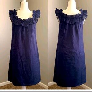 🛍️ never worn LOFT 100% Cotton sleeveless dress size 10 excellent condition